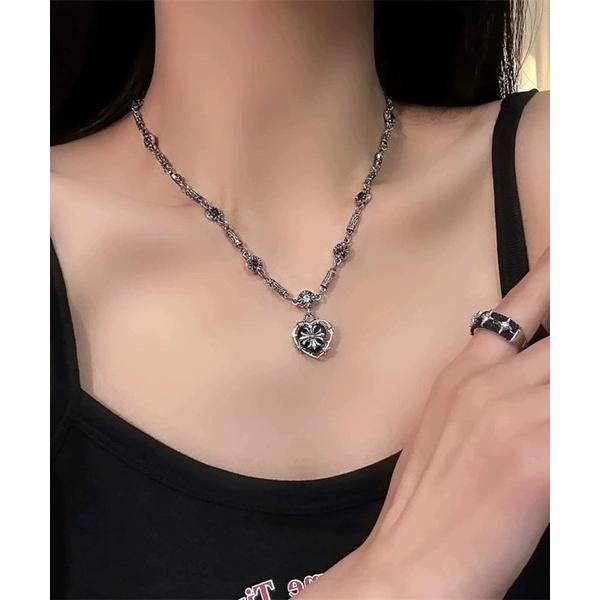 ネックレス ハートクロスネックレス/チェーンネックレス(RO) メンズ レディース