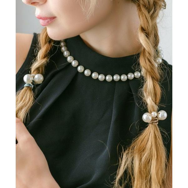 ヘアゴム クリック パール ヘアゴム 4個セット ヘアゴムセット