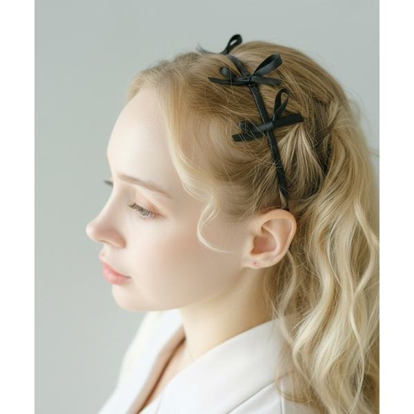 カチューシャ エガル 4つリボン カチューシャ 日本製