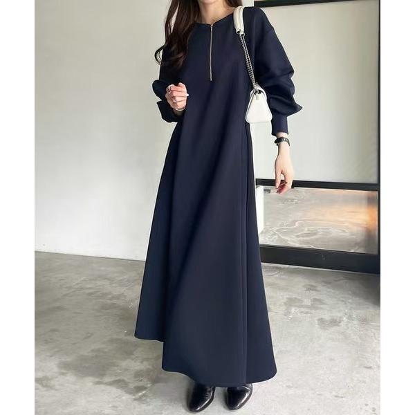 ドレス リバーシブル ロングフーディードレス