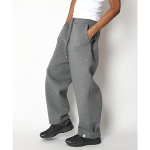 スウェットパンツ ジャージ 無地タックワイドパンツ/Double-knit Side-tuck Wide Pants （無地） メンズ レディース