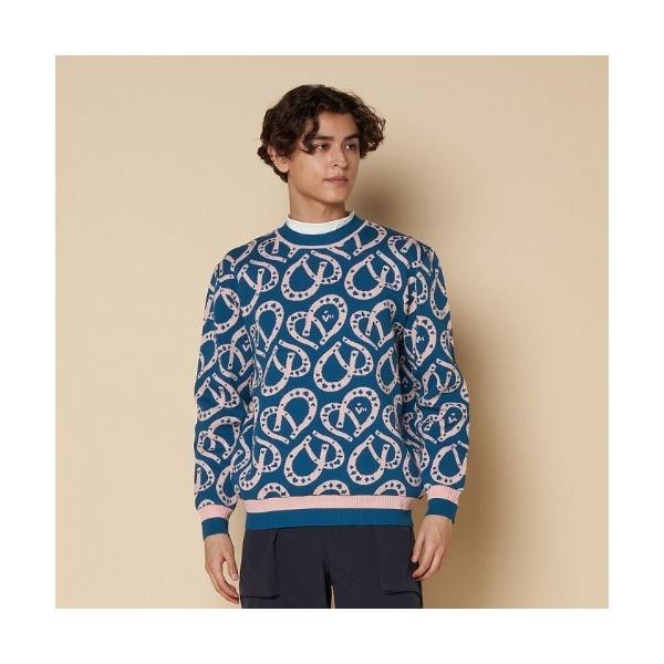セーター ニット 「VIVA HEART/GOLF」シュバルハート柄 ニットプルオーバー メンズ