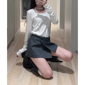 tシャツ ドットリボンテレコロンＴ レディース