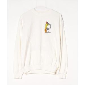 「CASTELBAJAC」 ワンポイント長袖Tシャツ 3 ホワイト メンズ