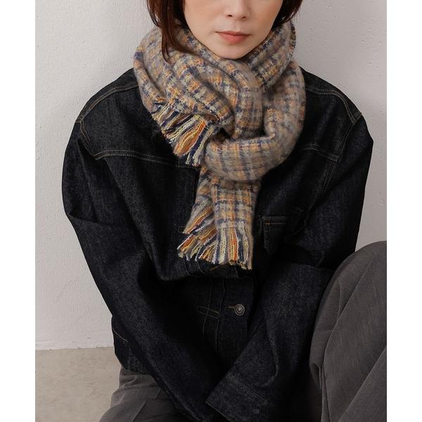 マフラー ストール MIXフリンジマフラー レディース