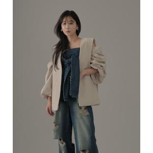 「qumerry.」 ジャケット FREE ベージュ レディース