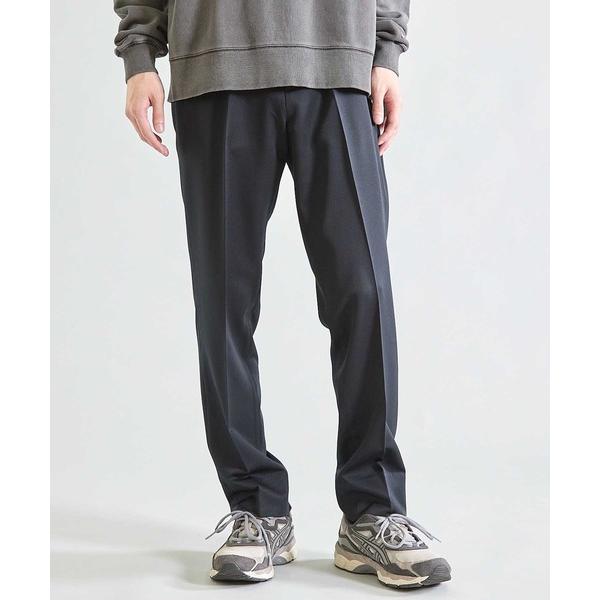 スラックス 「吸水速乾」ウールライク スリムフィットイージーパンツ メンズ