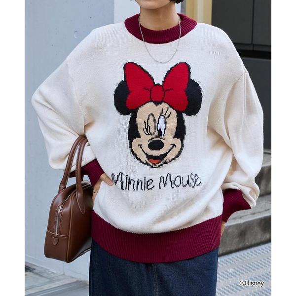 ニット セーター 「Disney」別注 ミッキーマウス＆ミニーマウス / オールドグラフィック ジャ...
