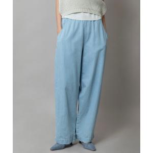 「Munich」 加工デニムパンツ M サックスブルー レディース