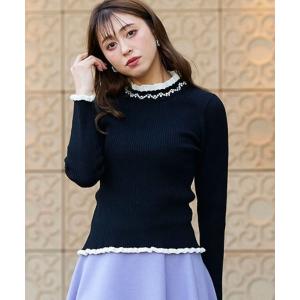 「QUEENS COURT」 長袖ニット M ブラック系その他 レディース