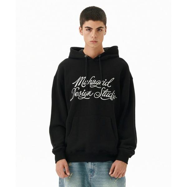 パーカー 「mahagrid/マハグリッド」 LETTER INK LOGO HOODIE/レタリン...
