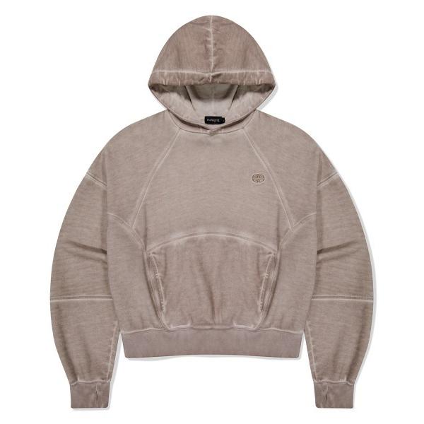 パーカー 「mahagrid/マハグリッド」 DYED CURVED SEAM CROP HOODI...