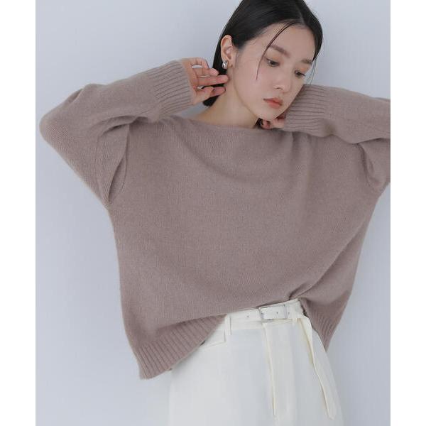 ニット セーター フォックス混オーバーニット レディース