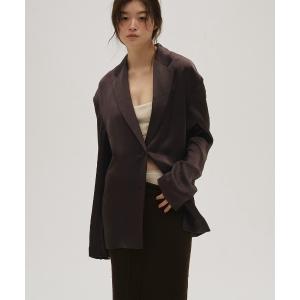 ジャケット テーラードジャケット Satin Over Jacket レディース