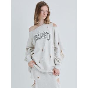 トレーナー スウェット Broken Sweat Top/ブロークンスウェットトップ レディース