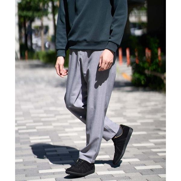 パンツ メランジストレッチセミルーズパンツ「イージーケア/洗濯機で洗える」 メンズ