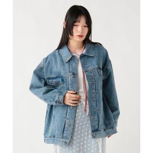 デニムジャケット gジャン オーバー デニム ジャケット レディース
