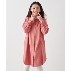 ワンピース SHIPS any:「洗濯機可能」ウォーム ネル/コーデュロイ シャツ ワンピース 「KIDS」 キッズ 子供服