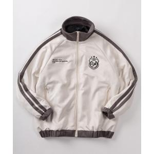 ジャージ 「85」フェイクスウェード ワンポイント刺繍 ジップブルゾン トラックジャケット メンズ レディース