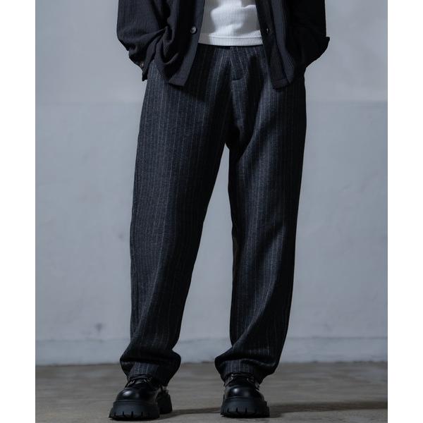 スラックス リラックスストレートフィット ストライプパンツ メンズ レディース