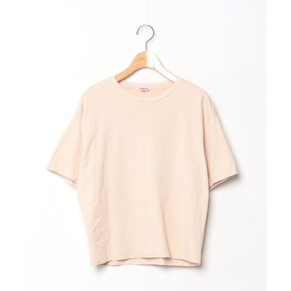 「AURALEE」 半袖Tシャツ O ベージュ レディース