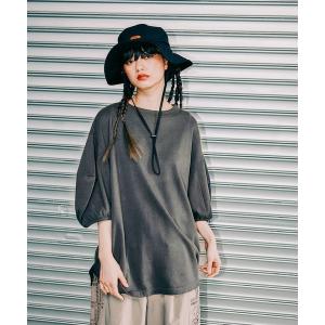 「niko and...」 半袖Tシャツ MEDIUM チャコール レディース