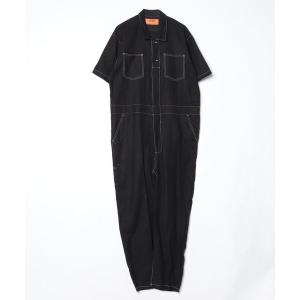 「UNIVERSAL OVERALL」 オールインワン「Niko and...コラボ」 FREE ブラック レディース
