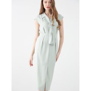 「PINKY&DIANNE」 ノースリーブワンピース 38 ライトグリーン レディース