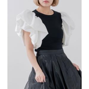 「qumerry.」 半袖ニット SMALL ブラック レディース