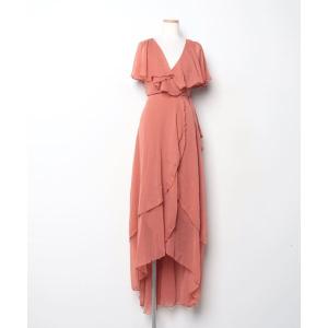 「asos」 半袖ワンピース 2 ブラウン レディース