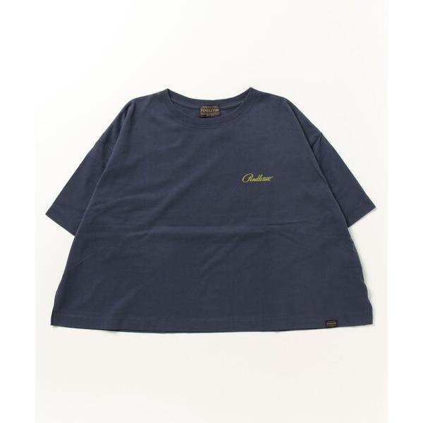 「PENDLETON」 半袖Tシャツ ONE SIZE ネイビー レディース