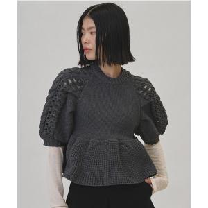 ニット セーター Puffsleeve Knit Tops レディース