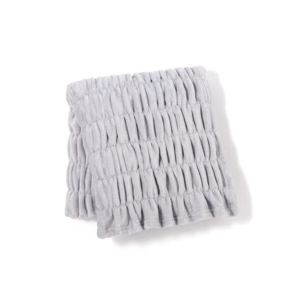 ベッド 寝具 フラッフィーリップル スロー（ひざ掛け） 1500×800 グレー