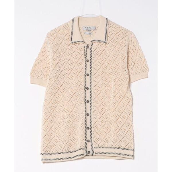 カーディガン 「RAFFA MOLINA/ラッファ モリーナ」 ニット半袖シャツ TRAVO メンズ