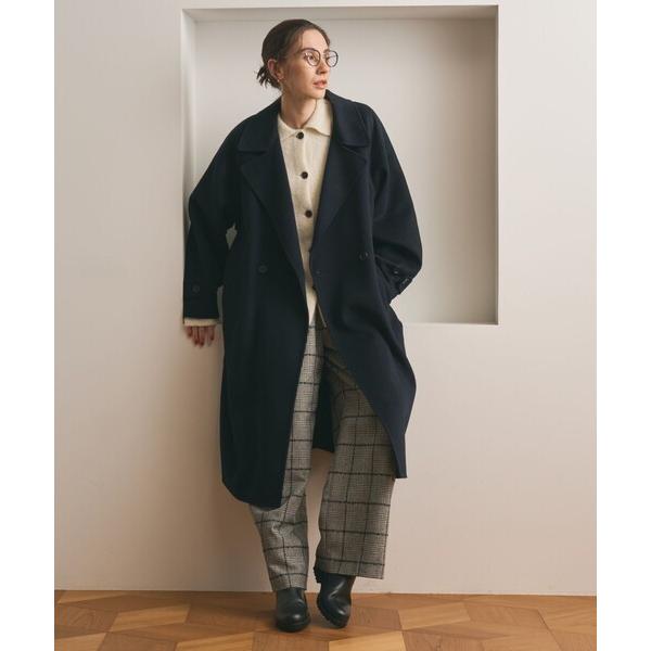 コート アウター リバー テーラード スタンドカラーコート レディース