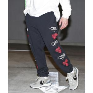 スウェットパンツ ジャージ MANASTASH/マナスタッシュ　SAYHELLO SWEAT PANTS メンズ レディース