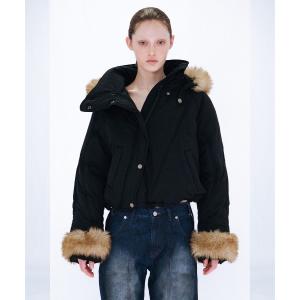 ダウンコート ダウンジャケット FUR HOODED PADDING JACKET レディース