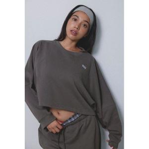 トレーナー スウェット Wellness Cropped Crewneck Sweatshirt /ウェルネス クロップドスウェット レディース
