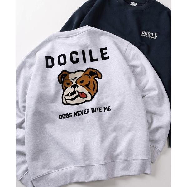 トレーナー スウェット 「84」アニマル フロッキープリント 裏毛スウェット レディース メンズ