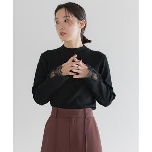 ニット セーター ソデレースニット603820 レディース