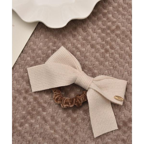 ヘアゴム 「float」ニット リボン ヘアゴム