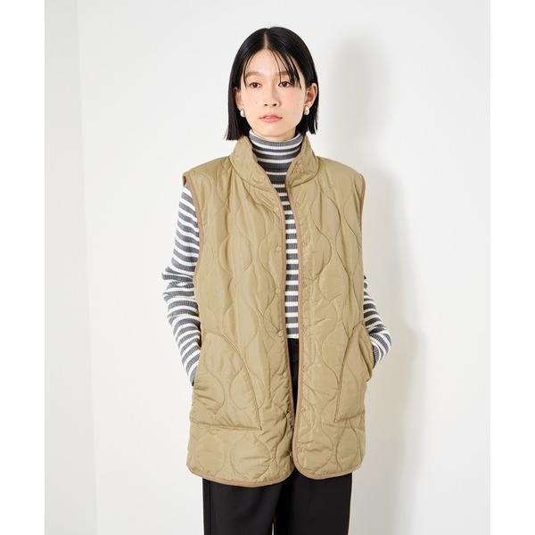 ベスト ジレ Idnes リバーシブルキルトベスト レディース