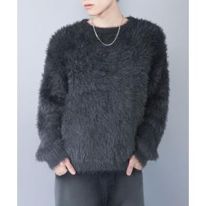 セーター ニット モヘアライクシャギーニット/グラデーションカラー/クロップド丈 メンズ レディース