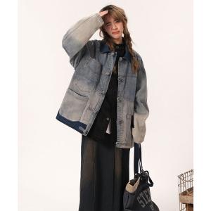 コート アウター 「URGE：」チャイナディテールデニムジャケット レディース