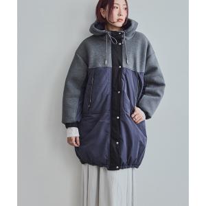 コート アウター ミックスモンスターコート レディース