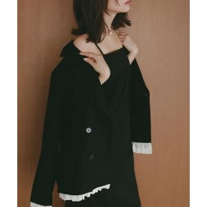 ジャケット テーラードジャケット ダブルブレストジャケット レディース