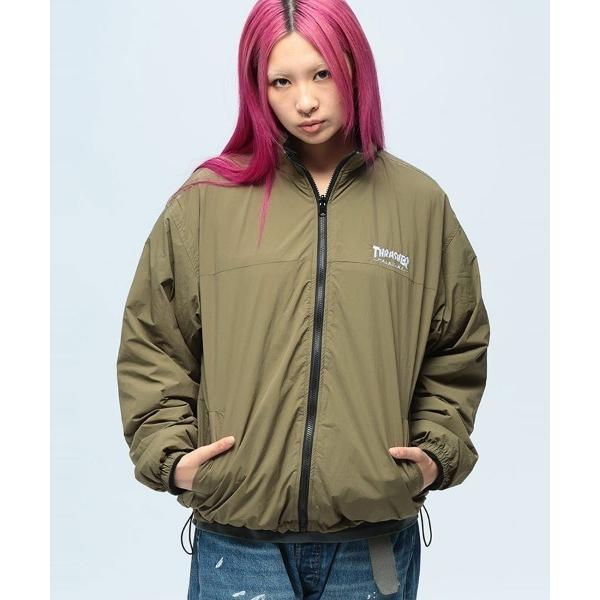 ブルゾン アウター THRASHER リバーシブル ナイロン ボア ブルゾン メンズ レディース