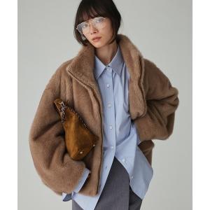 ブルゾン アウター ファーショートコート レディース