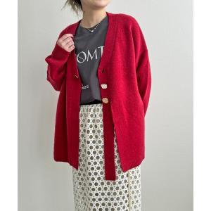 カーディガン アソート釦ニットカーディガン レディース