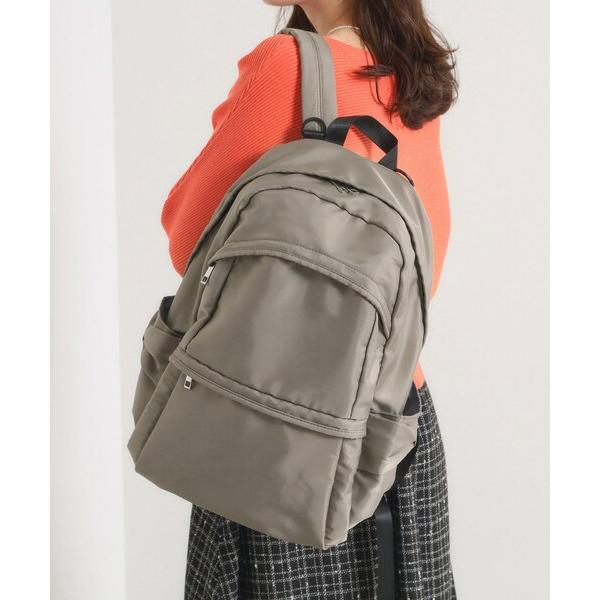 デイバック リュック 「撥水／12ポケット」リボンモチーフマザーズリュック レディース